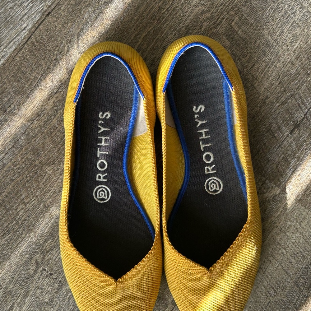 Rothy's Mustard Yellow Flats